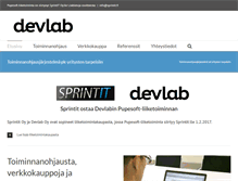 Tablet Screenshot of devlab.fi